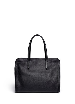 Back View - Click To Enlarge - ALEXANDER MCQUEEN - 'Padlock' medium leather tote