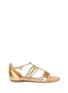 Main View - Click To Enlarge - ALEXANDER MCQUEEN - Skull whip braid leather sandals