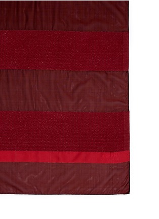 Detail View - Click To Enlarge - ARMANI COLLEZIONI - Lurex sheer stripe scarf