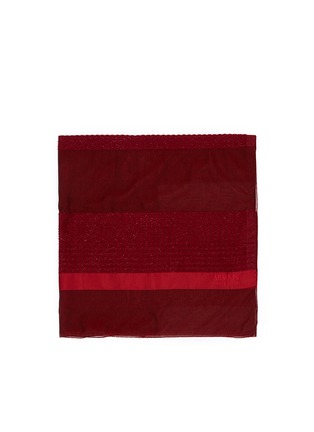 Main View - Click To Enlarge - ARMANI COLLEZIONI - Lurex sheer stripe scarf