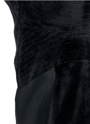 Detail View - Click To Enlarge - HAIDER ACKERMANN - 'Strozzi' velvet panel jogging pants 