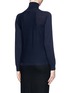 Back View - Click To Enlarge - ARMANI COLLEZIONI - Fine wool turtleneck top