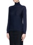 Front View - Click To Enlarge - ARMANI COLLEZIONI - Fine wool turtleneck top