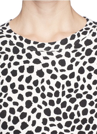 Detail View - Click To Enlarge - CHLOÉ - Dalmatian drawstring sweater