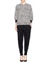 Figure View - Click To Enlarge - CHLOÉ - Dalmatian drawstring sweater