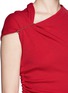 Detail View - Click To Enlarge - LANVIN - Pin shoulder drape knit top