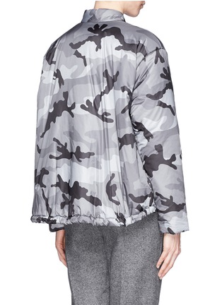 Back View - Click To Enlarge - VALENTINO GARAVANI - Camouflage print puffer jacket
