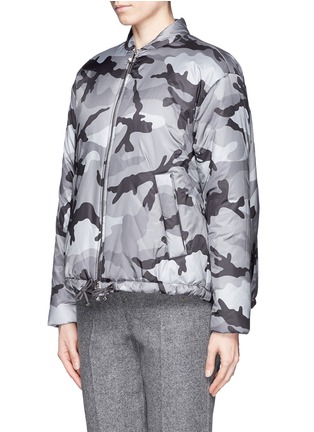 Front View - Click To Enlarge - VALENTINO GARAVANI - Camouflage print puffer jacket