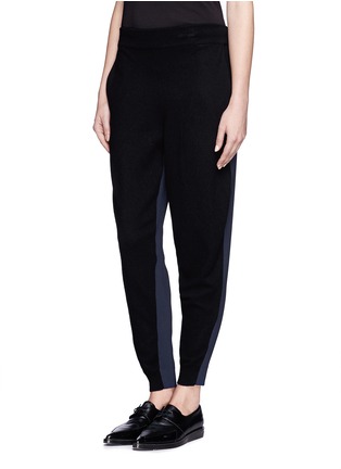 Front View - Click To Enlarge - STELLA MCCARTNEY - Colourblock sweatpants