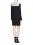Back View - Click To Enlarge - VINCE - Colourblock cashmere sweater dress