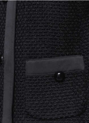 Detail View - Click To Enlarge - ARMANI COLLEZIONI - Wool blend tweed jacket