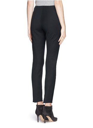 Back View - Click To Enlarge - ARMANI COLLEZIONI - 'Gabardine' elasticated skinny pants
