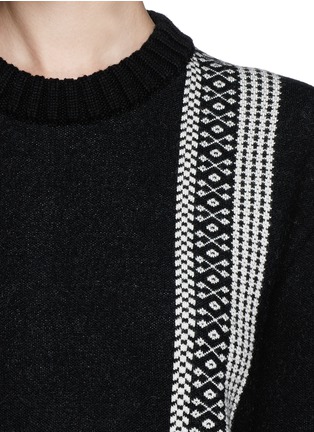 Detail View - Click To Enlarge - CHLOÉ - Graphic knit wool sweater