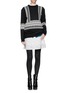 Figure View - Click To Enlarge - CHLOÉ - Graphic knit wool sweater
