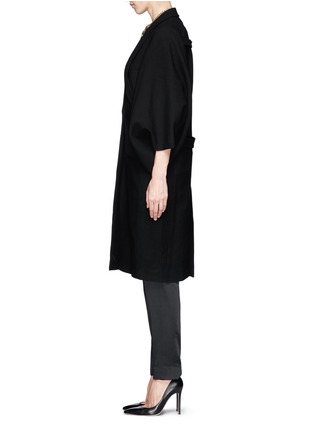 Detail View - Click To Enlarge - GIVENCHY - Cut out sleeve wool cape