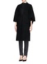Front View - Click To Enlarge - GIVENCHY - Cut out sleeve wool cape