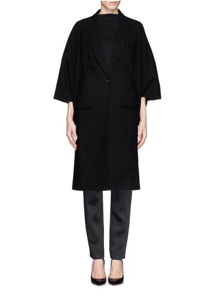 Main View - Click To Enlarge - GIVENCHY - Cut out sleeve wool cape