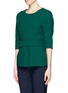 Front View - Click To Enlarge - JIL SANDER - Techno couture belted top