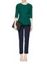 Figure View - Click To Enlarge - JIL SANDER - Techno couture belted top