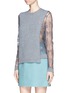 Front View - Click To Enlarge - VALENTINO GARAVANI - Lace sleeve sweater