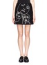 Main View - Click To Enlarge - STELLA MCCARTNEY - Jeanne face embroidery wool melton skirt