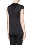 Back View - Click To Enlarge - LANVIN - Twist front georgette sleeveless blouse