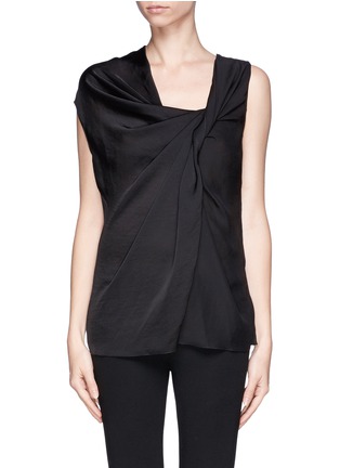 Main View - Click To Enlarge - LANVIN - Twist front georgette sleeveless blouse