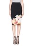 Main View - Click To Enlarge - GIVENCHY - 'Jupe' orchid print stretch jersey pencil skirt