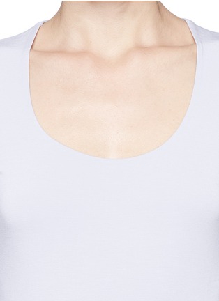 Detail View - Click To Enlarge - ARMANI COLLEZIONI - Scoop neck T-shirt