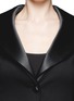 Detail View - Click To Enlarge - ARMANI COLLEZIONI - Satin lapel jersey blazer