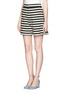 Front View - Click To Enlarge - CHLOÉ - High waist stripe shorts