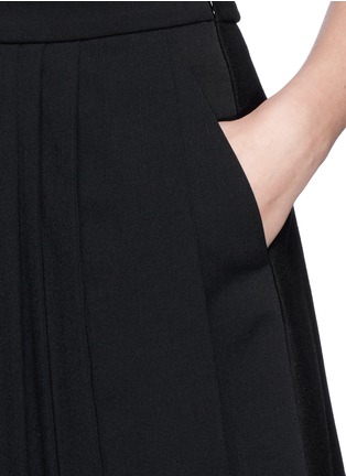 Detail View - Click To Enlarge - NEIL BARRETT - Pleat front flare skirt