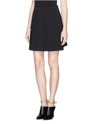Front View - Click To Enlarge - NEIL BARRETT - Pleat front flare skirt
