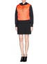 Figure View - Click To Enlarge - NEIL BARRETT - Pleat front flare skirt