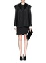 Detail View - Click To Enlarge - VICTORIA, VICTORIA BECKHAM - Pleat cuff shift dress