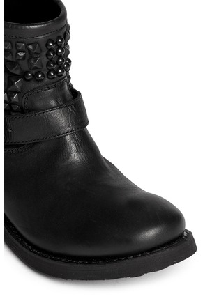 Detail View - Click To Enlarge - ASH - 'Theorem' stud leather ankle boots