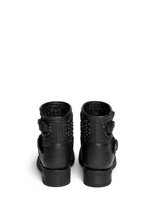 Back View - Click To Enlarge - ASH - 'Theorem' stud leather ankle boots