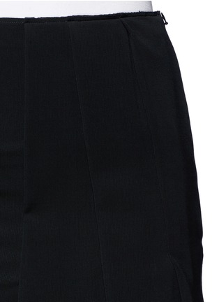 Detail View - Click To Enlarge - VICTORIA BECKHAM - Asymmetric pleat stretch jersey midi skirt