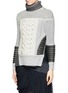 Front View - Click To Enlarge - PRABAL GURUNG - Contrast knit turtleneck sweater