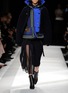 Detail View - Click To Enlarge - SACAI - Double layer wool cardigan and quilted peplum jacket