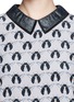 Detail View - Click To Enlarge - VICTORIA, VICTORIA BECKHAM - Lamé collar ladybug print silk dress