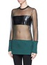 Front View - Click To Enlarge - TOGA ARCHIVES - Latex rubber panel gauze top