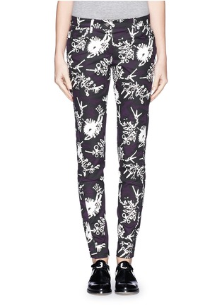 Main View - Click To Enlarge - KENZO - Monster print skinny jeans