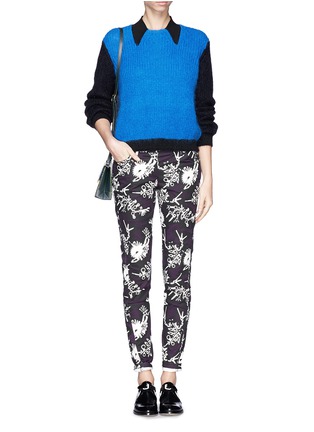 Figure View - Click To Enlarge - KENZO - Monster print skinny jeans