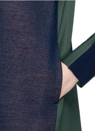 Detail View - Click To Enlarge - SACAI - Wool blend sweatshirt dress