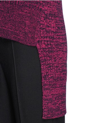 Detail View - Click To Enlarge - THAKOON - High-low hem merino wool sweater