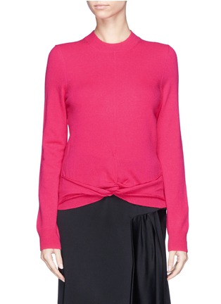 Main View - Click To Enlarge - THAKOON - Twisted front hem sweater