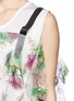 Detail View - Click To Enlarge - TOGA ARCHIVES - Floral print sheer overlay jersey top