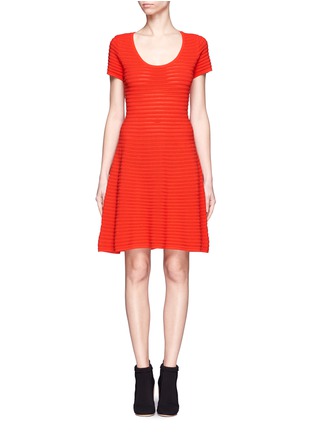 Main View - Click To Enlarge - SANDRO - 'Rififi' perforated knit dress