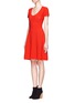 Figure View - Click To Enlarge - SANDRO - 'Rififi' perforated knit dress